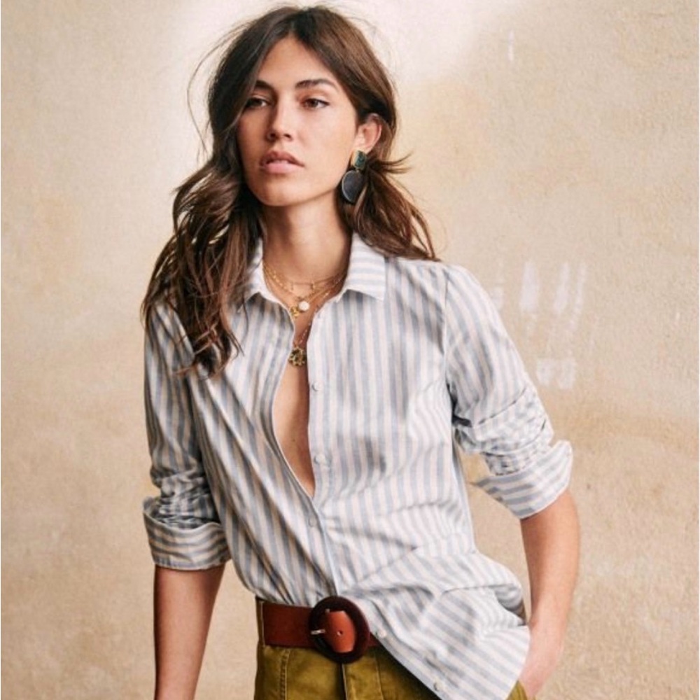 🇫🇷 Sézane Striped Tomboy Shirt